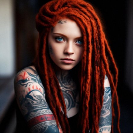 Дреды рыжие