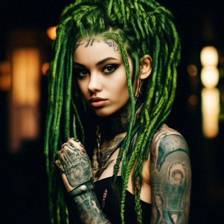 Зеленые дреды