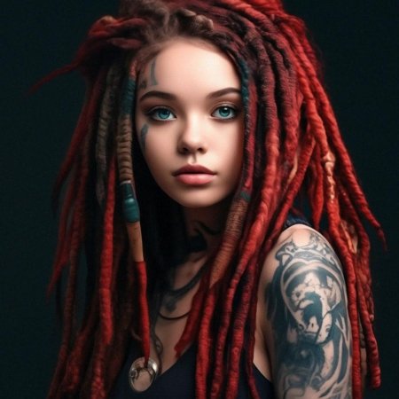 Цветные дреды