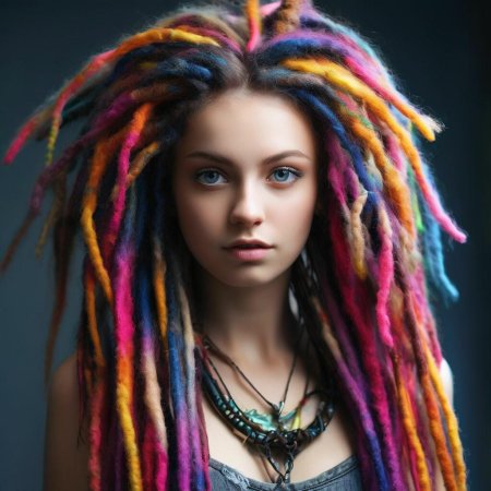 Цветные дреды
