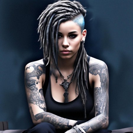 Прическа дреды