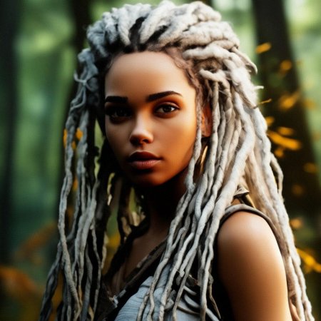 Белые дреды