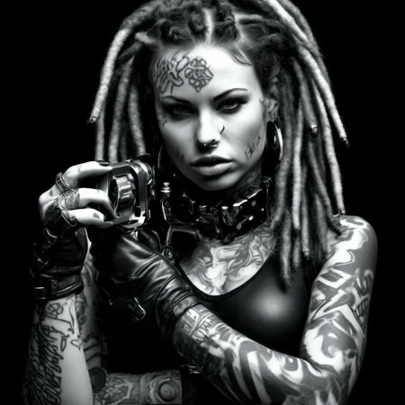 Девушка татуировка