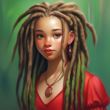 Девушки с дредами