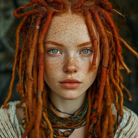 Рыжая девушка