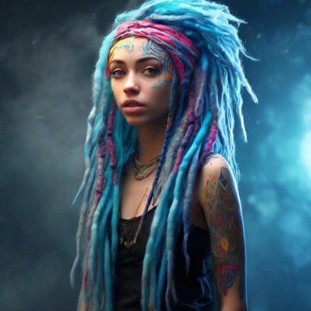 Цветные дреды