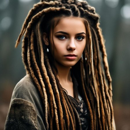 Прически с дредами