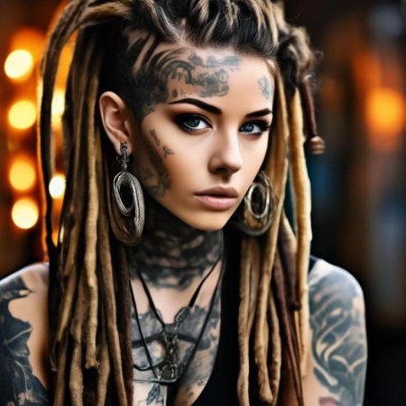 Девушка тату