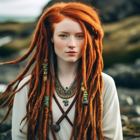 Девушка рыжая