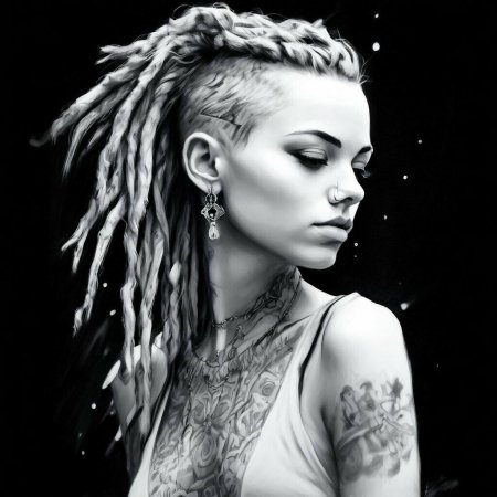 Белые дреды