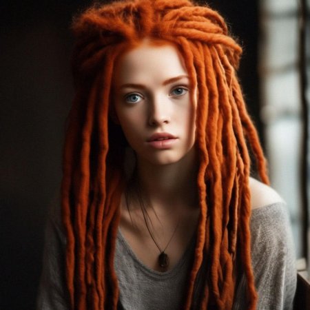 Дреды рыжие