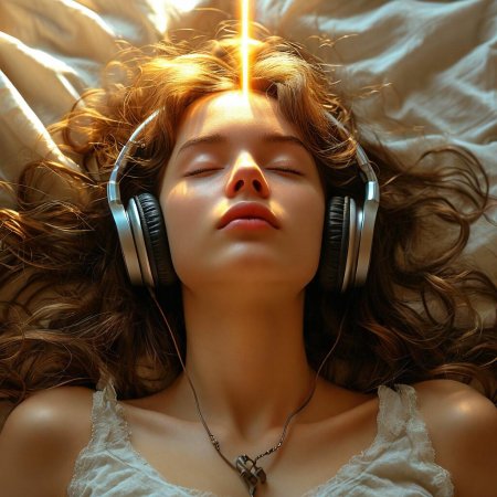 Девушка в наушниках