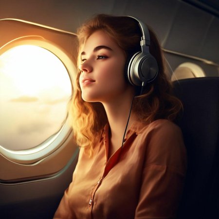Девушка в самолете