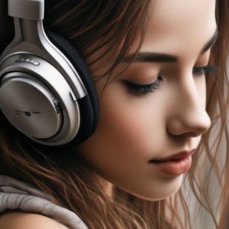 Девушка в наушниках