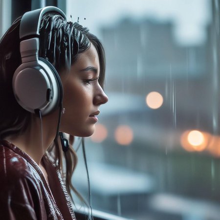 Девушка в наушниках