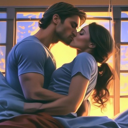 Парень с девушками