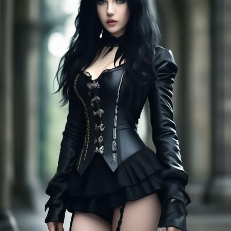 Готический стиль девушки