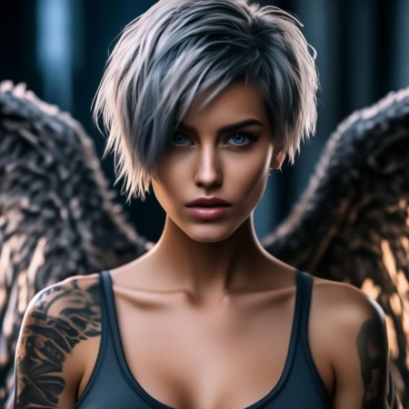 Девушка с татуировками