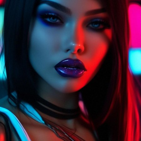 Яркие макияж