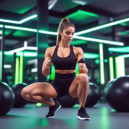 Девушка в спортивном зале