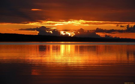 Закат на реке