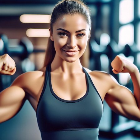 Красивая фитнес девушка