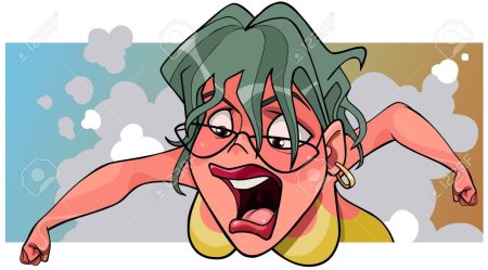 Девушка в бешенстве