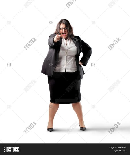 Злая полная женщина
