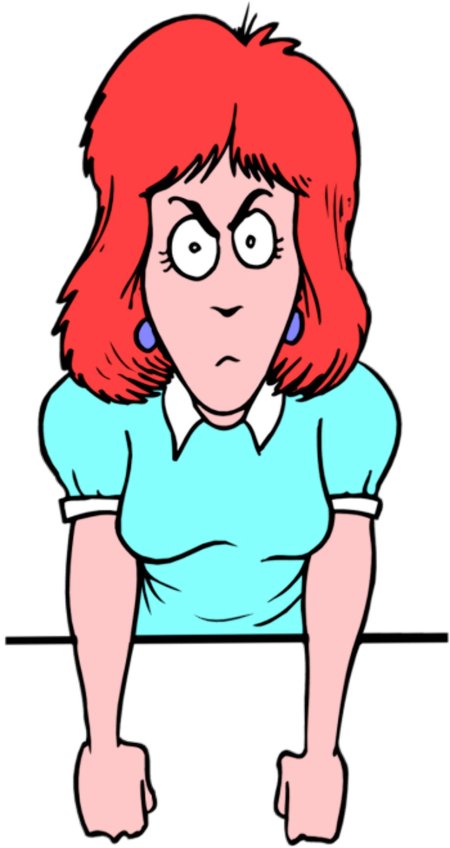 Сердитая женщина