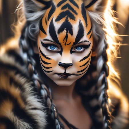 Девушка тигр