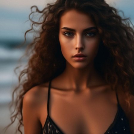 Кудрявая девушка