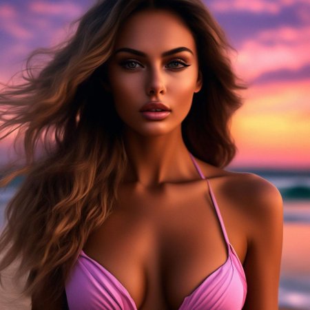 Загорелые девушки на пляже