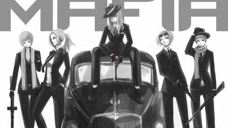 Аниме девушка мафия