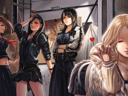 Две девушки аниме