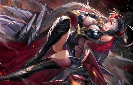 Аниме девушка с грудью