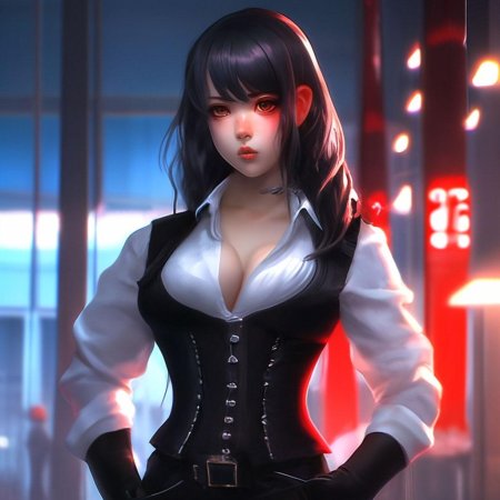 Грудь аниме девушки