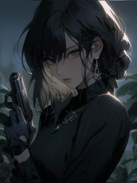 Красивая аниме девушка