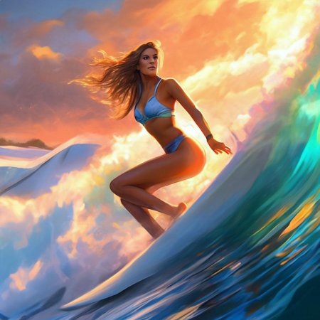 Девушка на волне