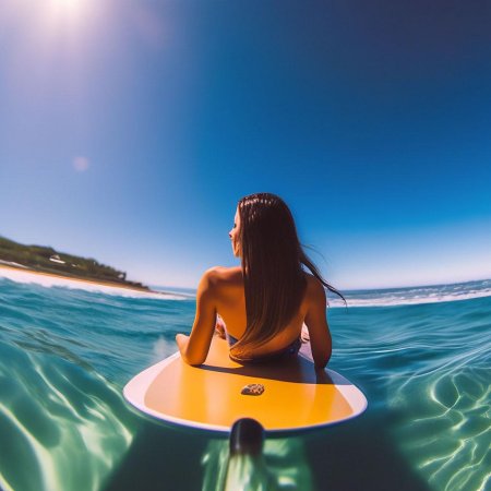 Серфинг девушка