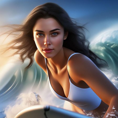 Укладка девушка серфера