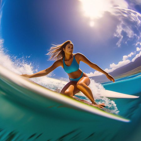 Девушка на волне