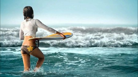 Серфинг девушки