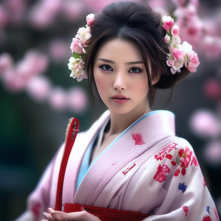 Красивая девушка японка