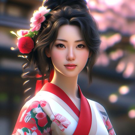 Красивая японская девушка