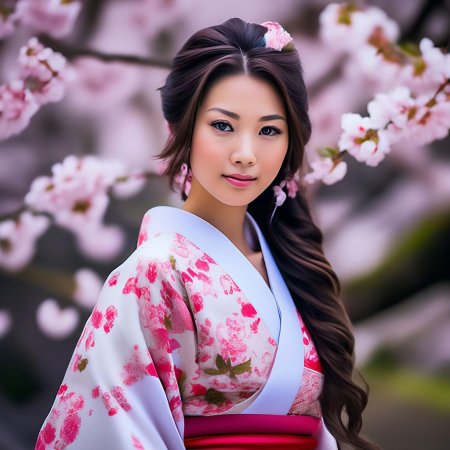 Красивая японская девушка