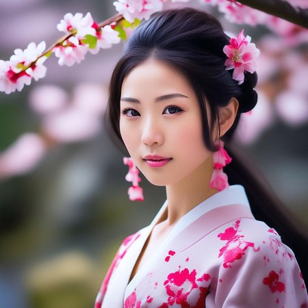 Красивая японская девушка