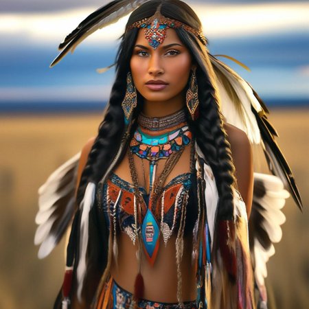 Красивая индейская девушка