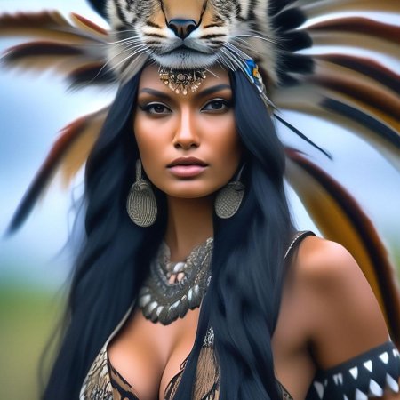 Девушка индеец