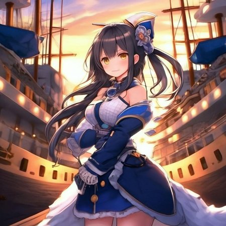 Красивая аниме девушка