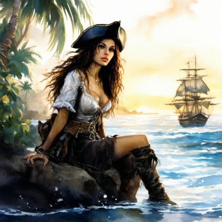Девушка пиратка
